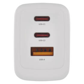 Nabíječka do sítě EMOS GaN, 65W, 1x USB-A/2x USB-C bílá

 obrázek produktu 4 z 14