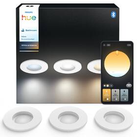 Vestavné svítidlo Philips Adore Hue, 3x 4,2W + 3x GU10, White Ambiance (3 ks) bílé

 obrázek produktu 1 z 6