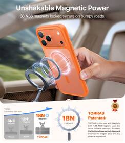 Kryt na mobil Torras Guardian Magnetic na Apple iPhone 17 Pro oranžový

 obrázek produktu 3 z 6