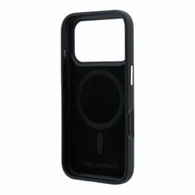 Kryt na mobil Karl Lagerfeld PU Grained Semi Wrap K&CH Heads Magsafe na Apple iPhone 18 Pro černý

 obrázek produktu 2 z 6