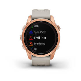 Chytré hodinky Garmin fenix 7S Solar - Rose Gold/Sand Silicone Band 

 obrázek produktu 2 z 10