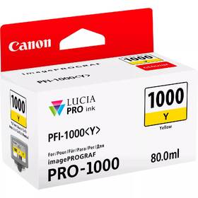 Inkoustová náplň Canon PFI-1000 Y, 80 ml žlutá

 obrázek produktu 1 z 2