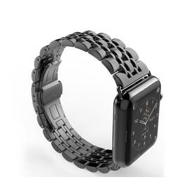 Řemínek WG klasik, kovový, na Apple Watch 42/44/45/49 mm + adapter černý

 obrázek produktu 3 z 5