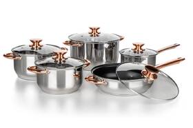 Sada nádobí BANQUET SWING Copper, 10 ks nerez

 obrázek produktu 3 z 5