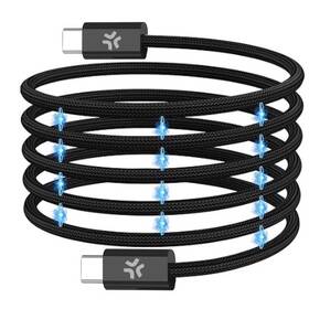 Kabel Celly magnetický USB-C/USB-C, 60 W, 1 m černý

 obrázek produktu 1 z 6