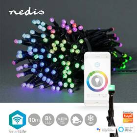 Vánoční osvětlení Nedis SmartLife LED, Wi-Fi, RGB, 84 LED, 10 m, Android / IOS 

 obrázek produktu 1 z 7