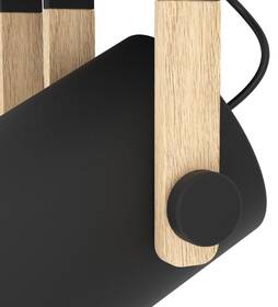 Stropní svítidlo Eglo Hornwood černé/dřevo

 obrázek produktu 2 z 3