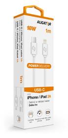 Kabel Aligator Power USB-C/Lightning, 3A, 1m bílý

 obrázek produktu 1 z 3