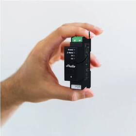 Modul Shelly Wave Pro Shutter, žaluziový modul, 2x 16A, měření spotřeby, Z-Wave černá barva
