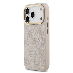 Kryt na mobil Guess PU Leather 4G Gold Frame MagSafe na Apple iPhone 17 Pro růžový

 obrázek produktu 2 z 7