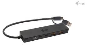 USB Hub i-tec USB-C Metal, 2x USB 3.0 + 2x USB-C černý

 obrázek produktu 1 z 5