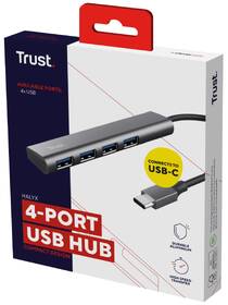 USB Hub Trust Halyx Aluminium USB-C/4x USB 3.2 Gen1 stříbrný

 obrázek produktu 11 z 11