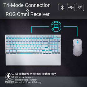 Klávesnice Asus STRIX SCOPE II 96 (ROG NX Snow / PBT) - US bílá

 obrázek produktu 5 z 9