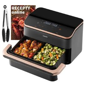 Fritéza horkovzdušná COSORI TF101S Dual Blaze TwinFry 10l černá barva
