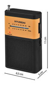 Radiopřijímač Hyundai PPR 310 BO černý/oranžový

 obrázek produktu 1 z 4