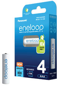 Baterie nabíjecí Panasonic Eneloop AAA, HR03, 800mAh, Ni-MH, blistr 4ks 

 obrázek produktu 1 z 4