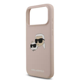 Kryt na mobil Karl Lagerfeld Liquid Silicone Double Heads MagSafe na Apple iPhone 17 Pro Max růžový

 obrázek produktu 5 z 7