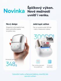 Tiskárna štítků Niimbot B2 PRO + role štítků 230 ks zlatá

 obrázek produktu 12 z 14