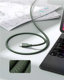 Kabel Voltme Powerlink Rugg Series USB-C/USB-C, CTC 3A/60W 1m zelený

 obrázek produktu 2 z 2