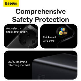 Nabíječka do sítě Baseus GaN3 Pro, 2x USB-C, 2x USB-A + AC 65W černá

 obrázek produktu 15 z 16