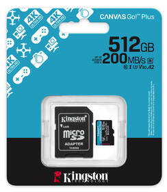 Paměťová karta Kingston MicroSDXC 512GB U3 UHS-I (200R/160W) + adaptér 

 obrázek produktu 4 z 4