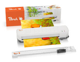 Laminátor Peach 4 in1 Laminating Kit PBP300, set laminátor PL707, řezačka PC100-04, mix folií a zařezávač rožků 

 obrázek produktu 1 z 10