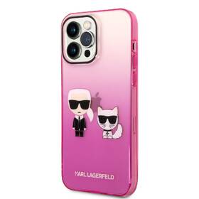 Kryt na mobil Karl Lagerfeld Gradient Karl and Choupette na Apple iPhone 14 Pro Max růžový

 obrázek produktu 1 z 4