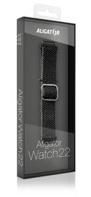 Řemínek Aligator 22AW0012, textilní 22mm černý

 obrázek produktu 2 z 2