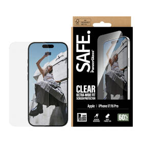 Tvrzené sklo PanzerGlass Ultra-Wide Fit na Apple iPhone 17/16 Pro s instalačním rámečkem 

 obrázek produktu 6 z 9
