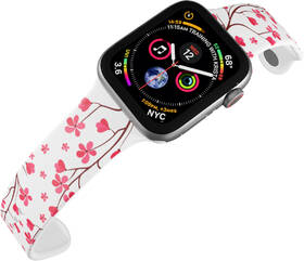 Řemínek Mi-Band na Apple Watch 42/44/45/49 mm - motiv Sakura, bílý 

 obrázek produktu 3 z 3