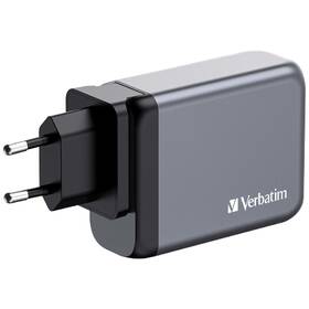 Cestovní adaptér Verbatim GNC-100 GaN 100W, 3x USB-C PD 100/65W, 1x USB-A QC 3.0 stříbrný

 obrázek produktu 2 z 6