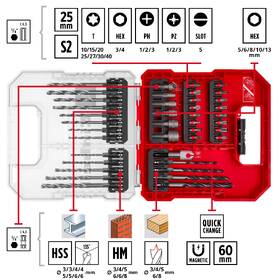 Sada vrtáků Einhell L-CASE (40 ks) 49109053 

 obrázek produktu 3 z 14