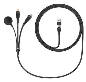 Kabel Connect IT Wirez 6in1, USB-C/Lightning/Watch Charger, 1,25m černý

 obrázek produktu 1 z 4