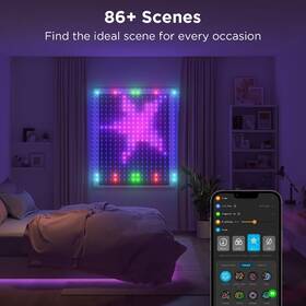 Vánoční osvětlení Govee Netflix RGBIC Curtain Light 400 LED - 1,5 x 1,5m bílé

 obrázek produktu 4 z 5