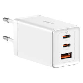 Nabíječka do sítě Baseus GaN5 Pro, 2x USB-C, USB-A, 65W + USB-C kabel 1m bílá

 obrázek produktu 3 z 10
