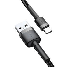 Kabel Baseus Cafule USB/USB-C, 3A, 1m černý/šedý

 obrázek produktu 1 z 4