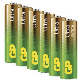 Baterie alkalická GP Ultra AA (LR6), 6 ks 

 obrázek produktu 2 z 3