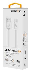 Kabel Aligator USB/USB-C, 1m bílý

 obrázek produktu 1 z 2