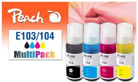 Inkoustová náplň Peach Epson 103/104 MultiPac, 1x 4500, 3x 7500 stran vícebarevná

 obrázek produktu 1 z 1