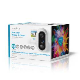 IP kamera Nedis SmartLife Wi-Fi, Full HD 1080p, IP65, bateriová bílá barva
