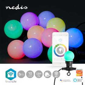 Party osvětlení Nedis SmartLife LED, Wi-Fi, RGB, 10 LED, 9 m, Android / IOS 

 obrázek produktu 1 z 8