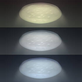 Stropní svítidlo Solight Star, kulaté, 24W, 2400lm, dálkové ovládání, 37cm bílé

 obrázek produktu 2 z 6
