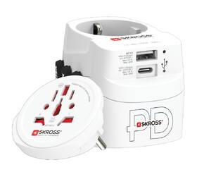 Cestovní adaptér SKROSS PRO Light USB AC30PD World, 7A max., USB A+C, PD 30W, UK+USA+Austrálie/Čína 

 obrázek produktu 2 z 3
