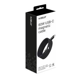 Kabel Celly magnetický USB-C/USB-C, 60 W, 1 m černý

 obrázek produktu 6 z 6