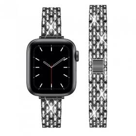 Řemínek WG star, kovový, na Apple Watch 42/44/45/49 mm + adapter černý

 obrázek produktu 1 z 2