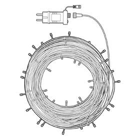 Vánoční osvětlení Nedis SmartLife LED, Wi-Fi, RGB, 84 LED, 10 m, Android / IOS 

 obrázek produktu 6 z 7