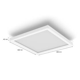 Stropní svítidlo Philips Surimu, čtvercové, 30 cm bílé

 obrázek produktu 3 z 5
