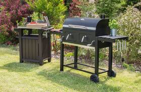 Gril zahradní na dřevěné uhlí G21 Panama BBQ černá barva
