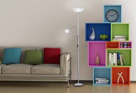 Stojací lampa Reality ERZWO, E27, 100 W stříbrná

 obrázek produktu 1 z 2