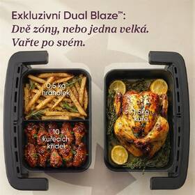 Fritéza horkovzdušná COSORI Dual Blaze Twin Fry Compact 8,6 l, keramika černá

 obrázek produktu 3 z 10
